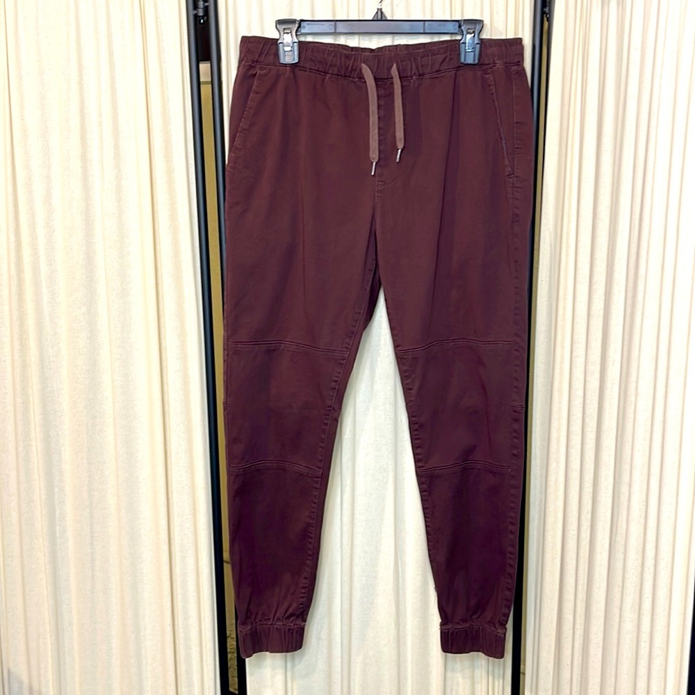 Bullhead Denim Maroon Joggers
